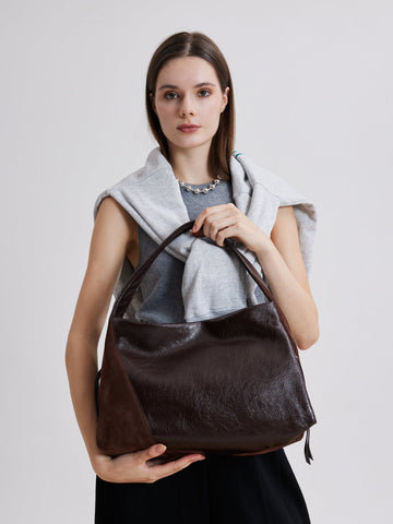 PAZZION, Rosamund Shoulder Bag, Brown